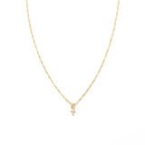 24K Gold Dainty Cross Pendant Necklace - Keepsake