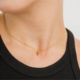 24K Gold Dainty Cross Pendant Necklace - Keepsake