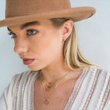 24K Gold Hammered Texas Pendant Necklace - Keepsake