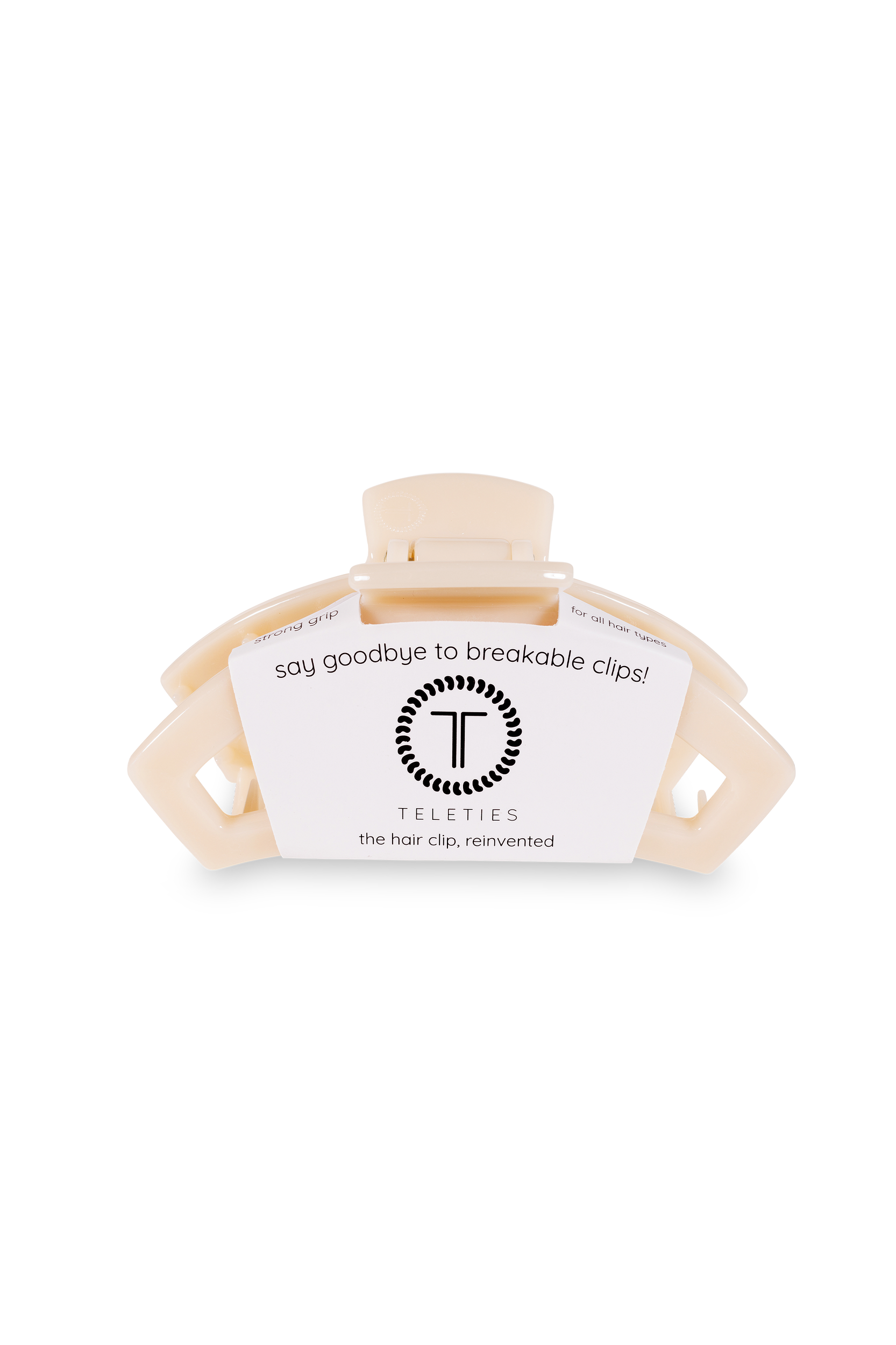 Open Hair Clip | Med. | Almond Beige - Keepsake