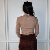 Split Decision Suede Skort