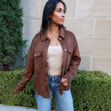 Alex Suede Shirt Jacket - Keepsake