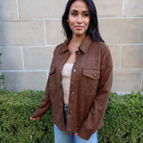 Alex Suede Shirt Jacket - Keepsake