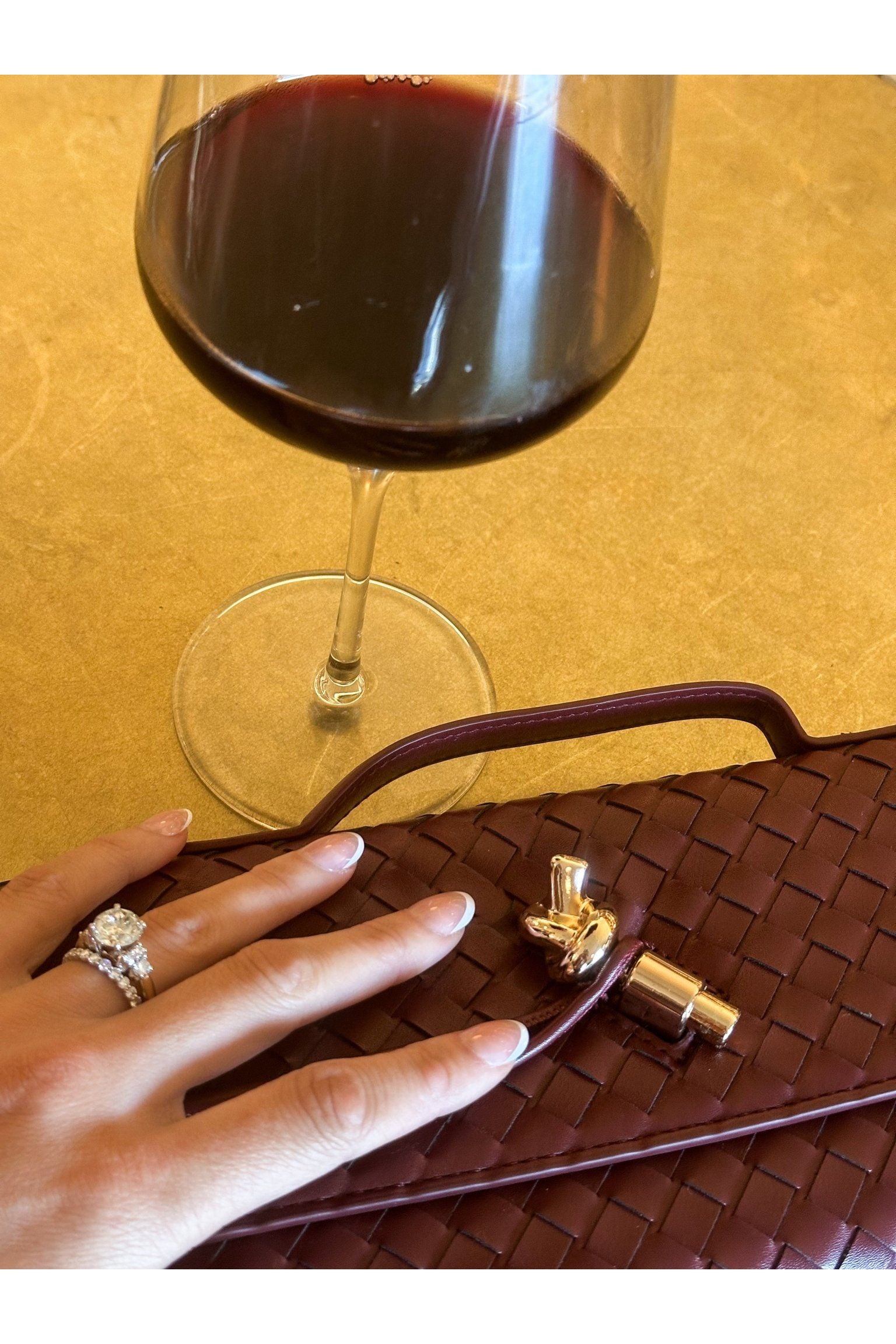 Alice Clutch Bag - Wine - Keepsake