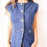 Blue and Bold Denim Vest - Keepsake