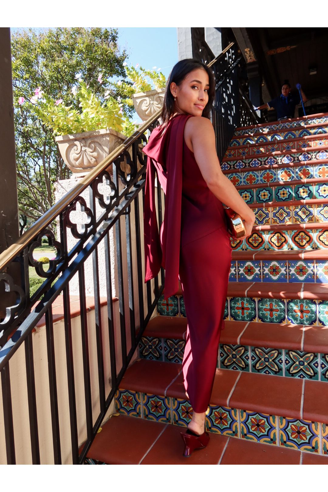 Cabernet Scarf Maxi Dress - Keepsake