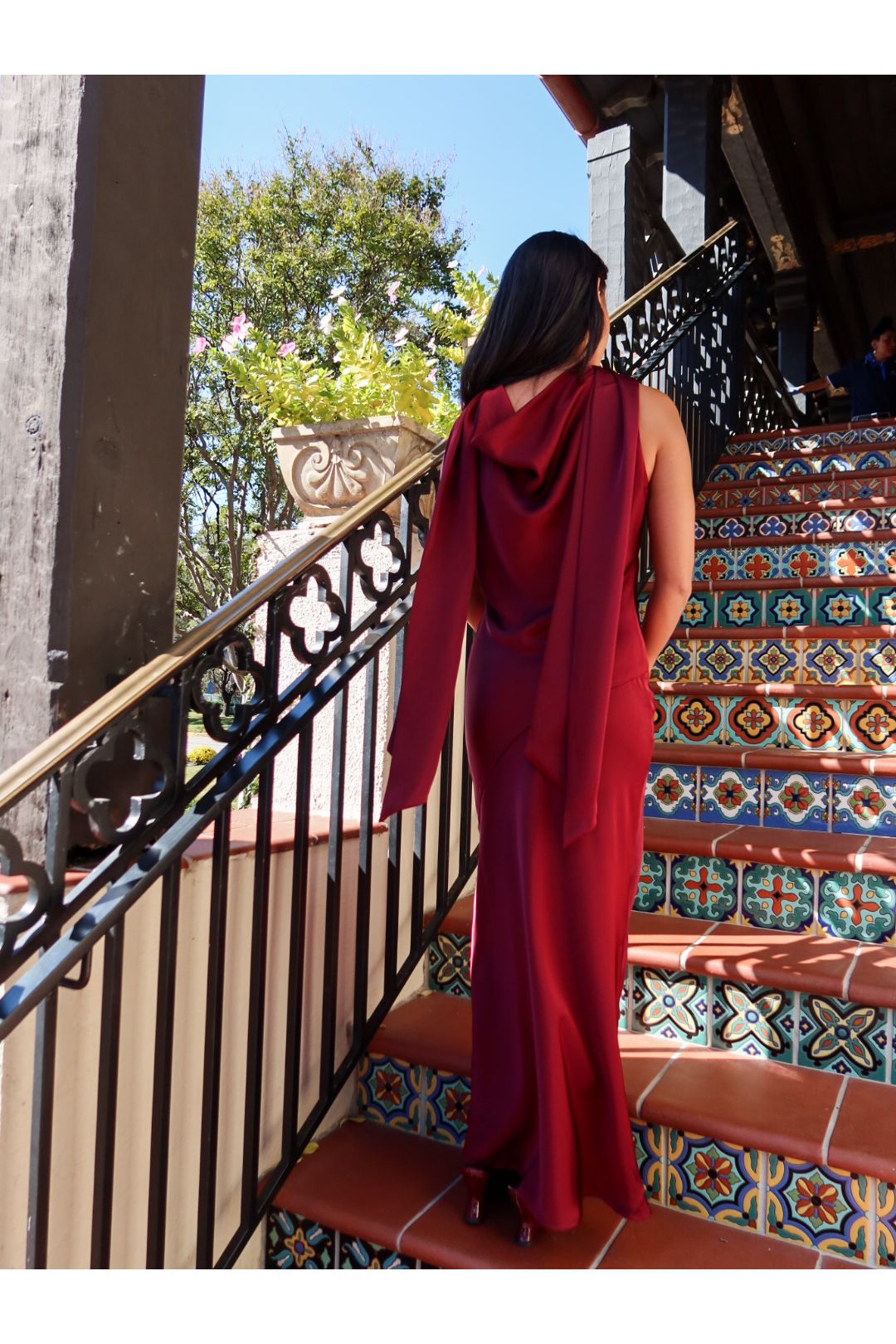 Cabernet Scarf Maxi Dress - Keepsake