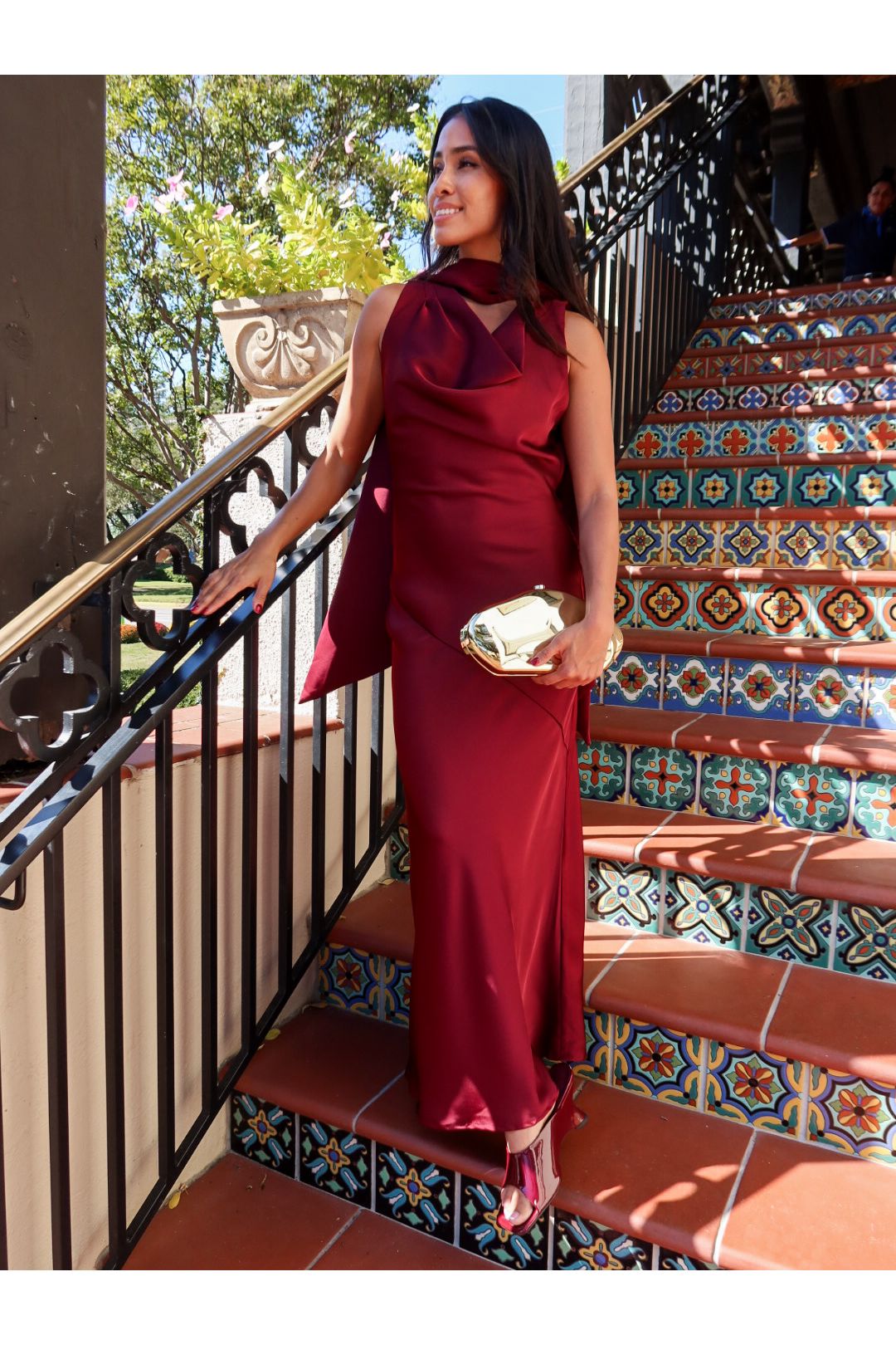 Cabernet Scarf Maxi Dress - Keepsake