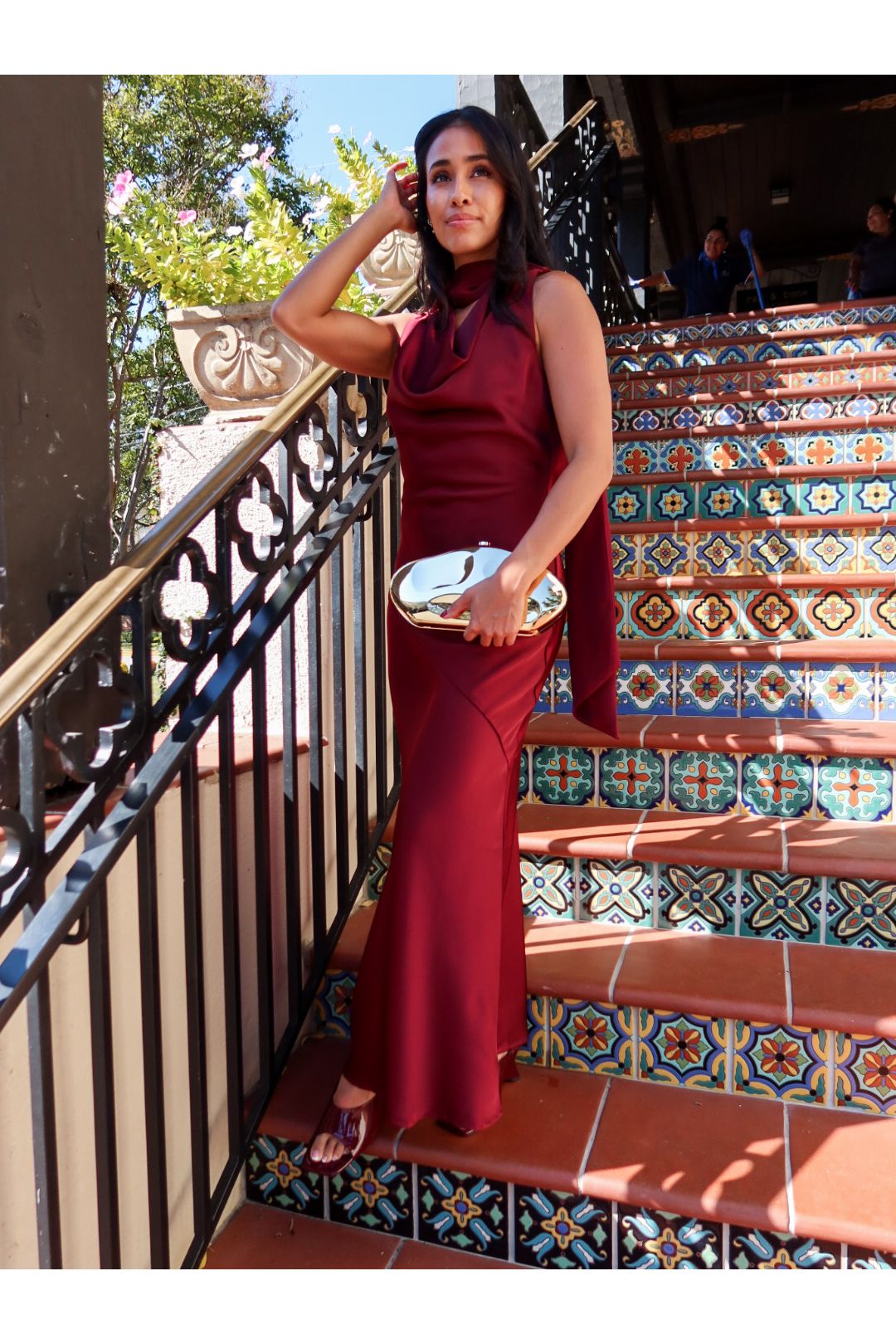 Cabernet Scarf Maxi Dress - Keepsake