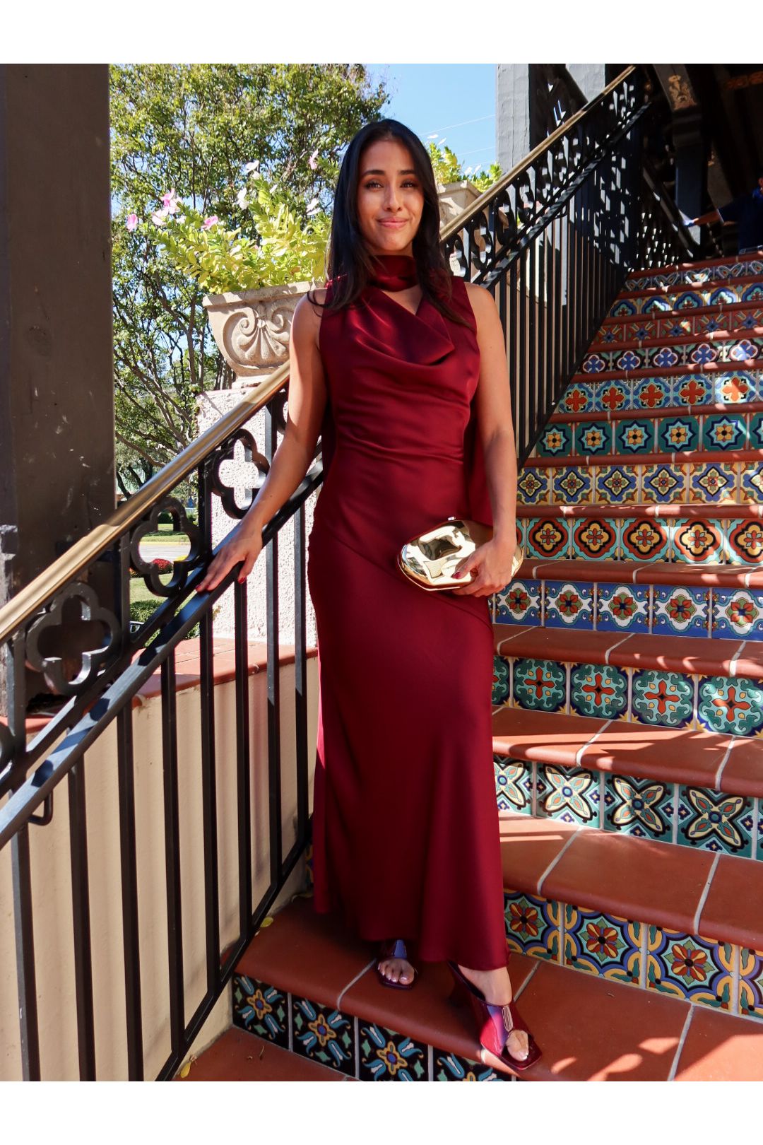 Cabernet Scarf Maxi Dress - Keepsake