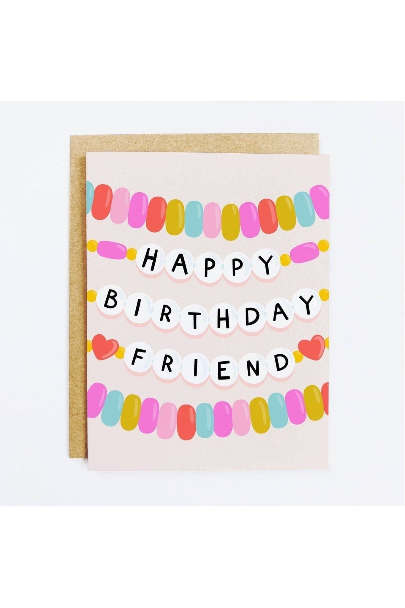 Friendship Bracelet Birthday Card - Keepsake