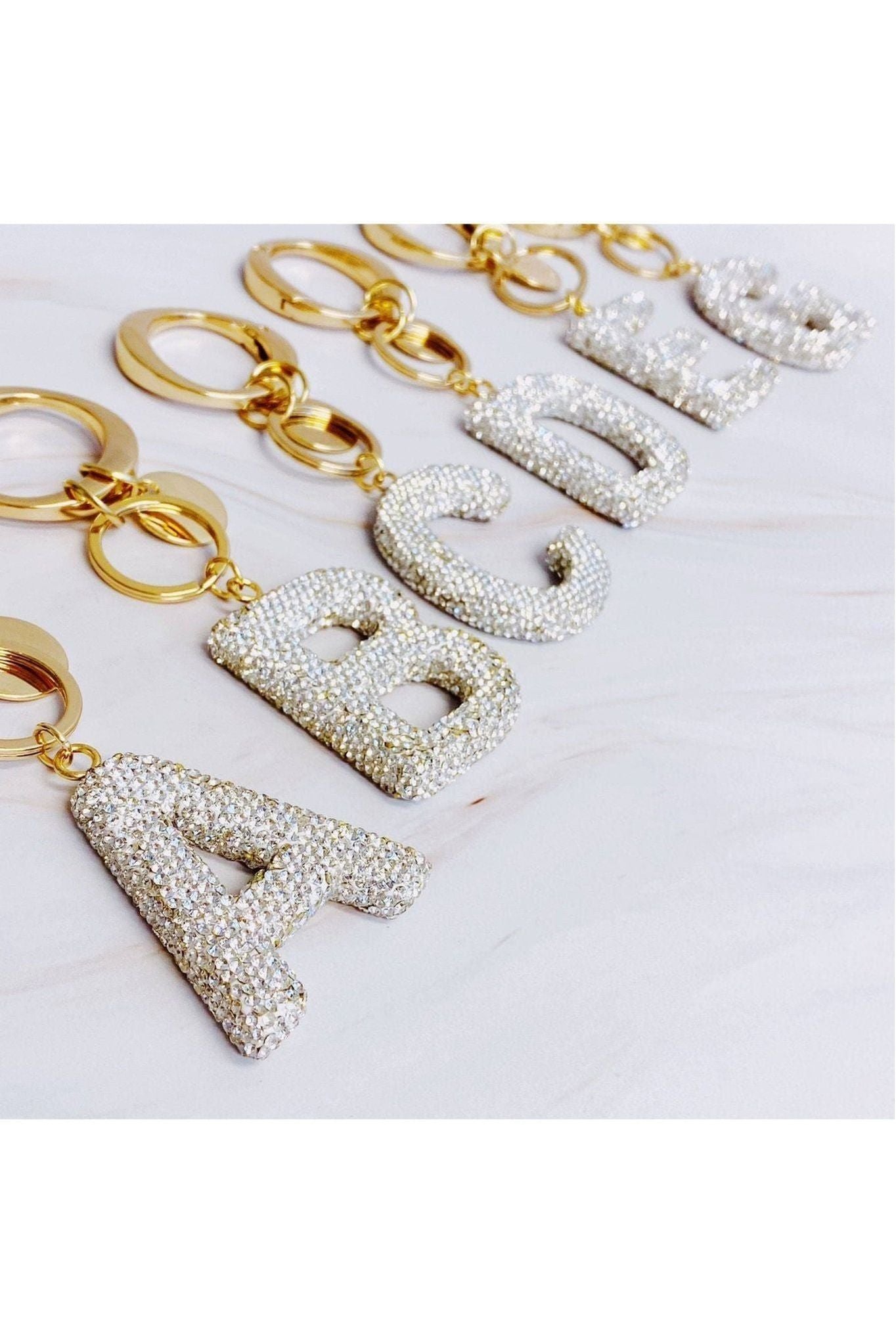It Girl Glam Initial Key Chain - Keepsake