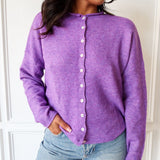 Piper Cardigan - Purple - Keepsake