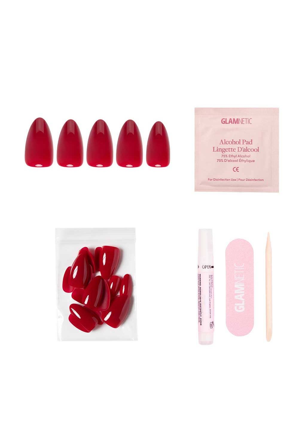 Press On Nails: Classic Red - Keepsake