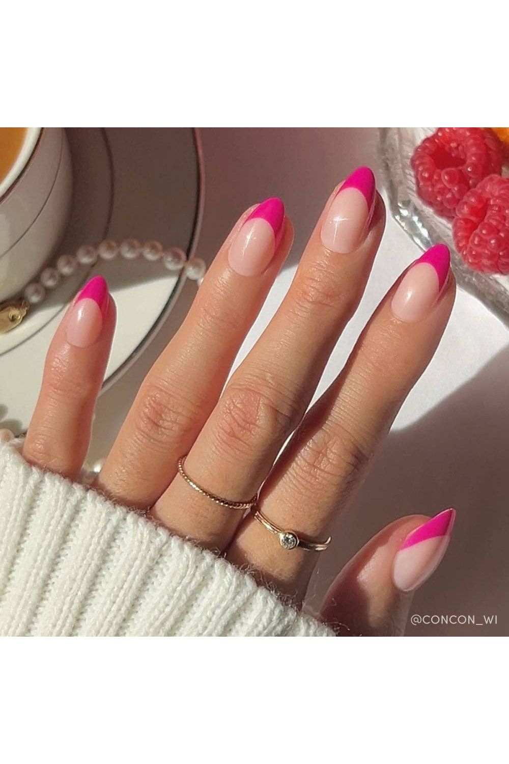 Press On Nails: Raspberry Sorbet - Keepsake