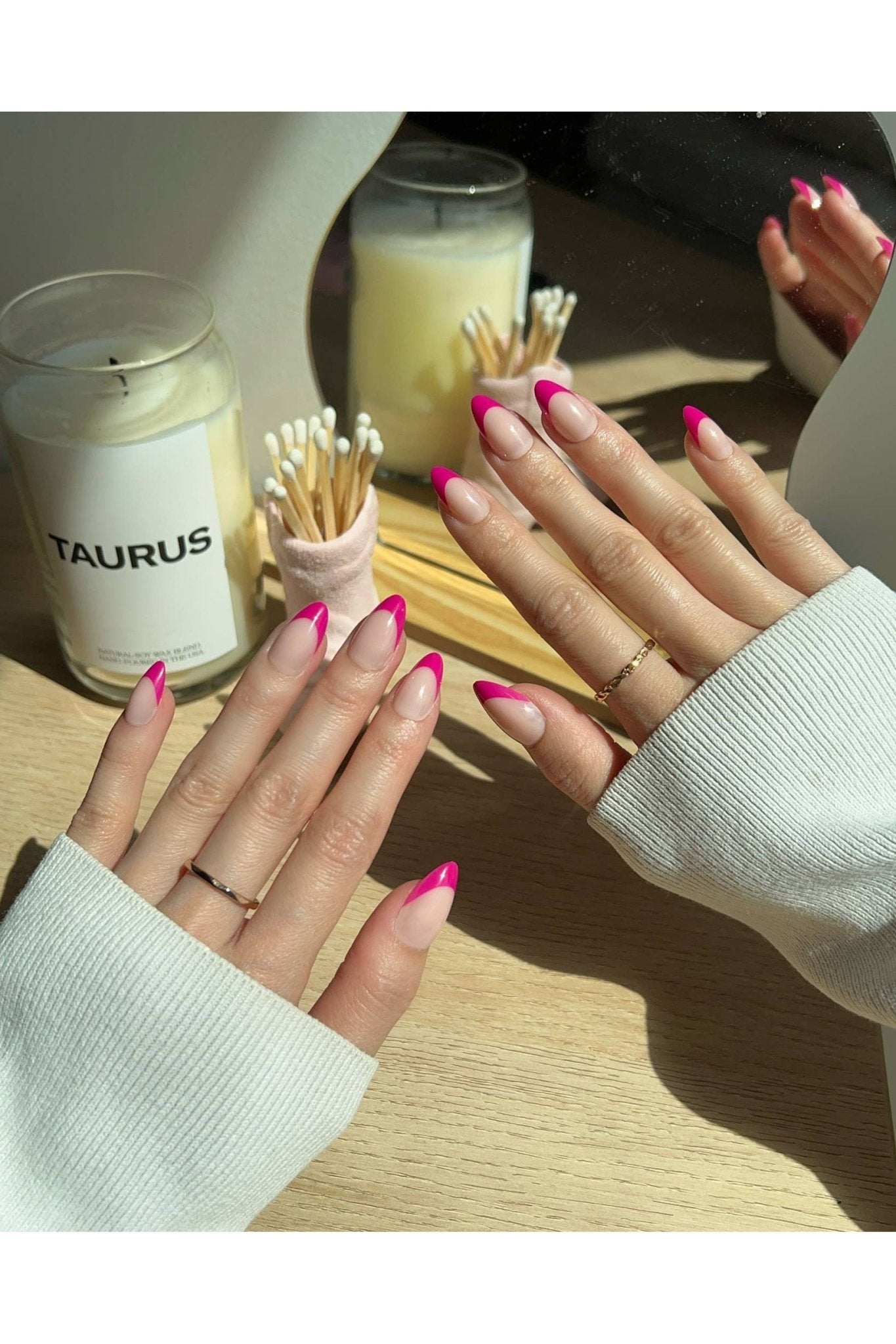 Press On Nails: Raspberry Sorbet - Keepsake