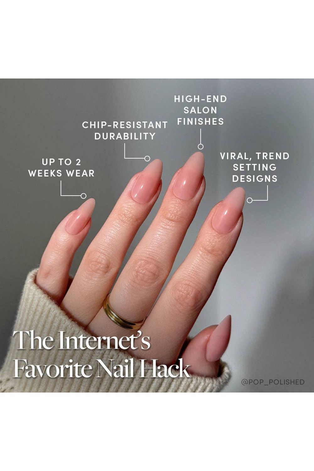 Press On Nails: Sheer Pink - Keepsake