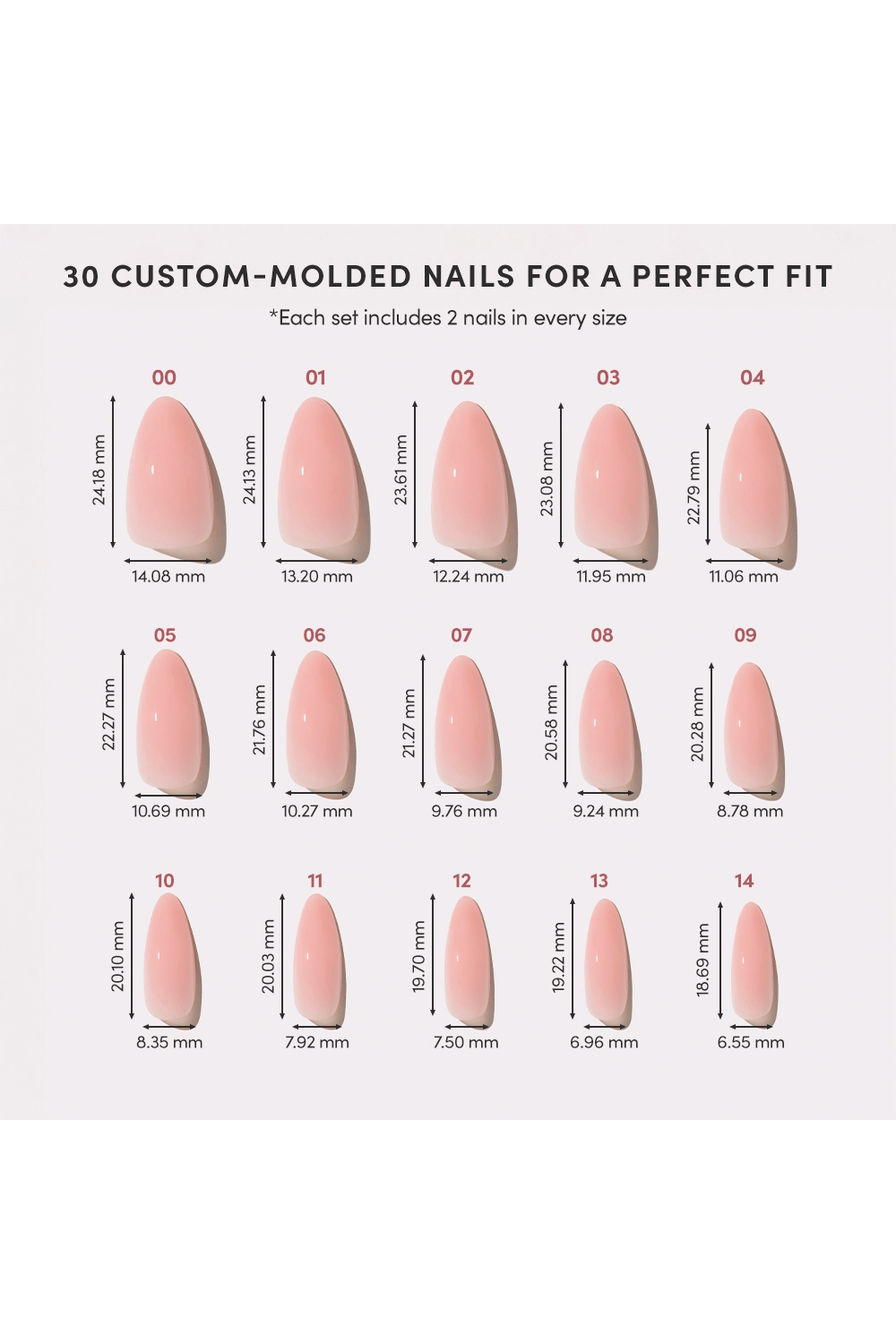 Press On Nails: Sheer Pink - Keepsake