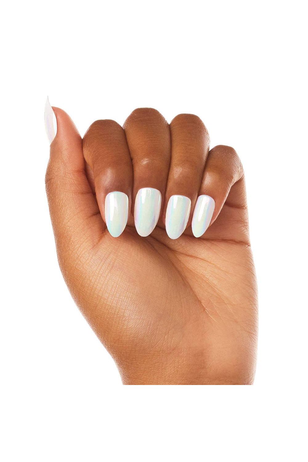 Press On Nails: White Chrome - Keepsake