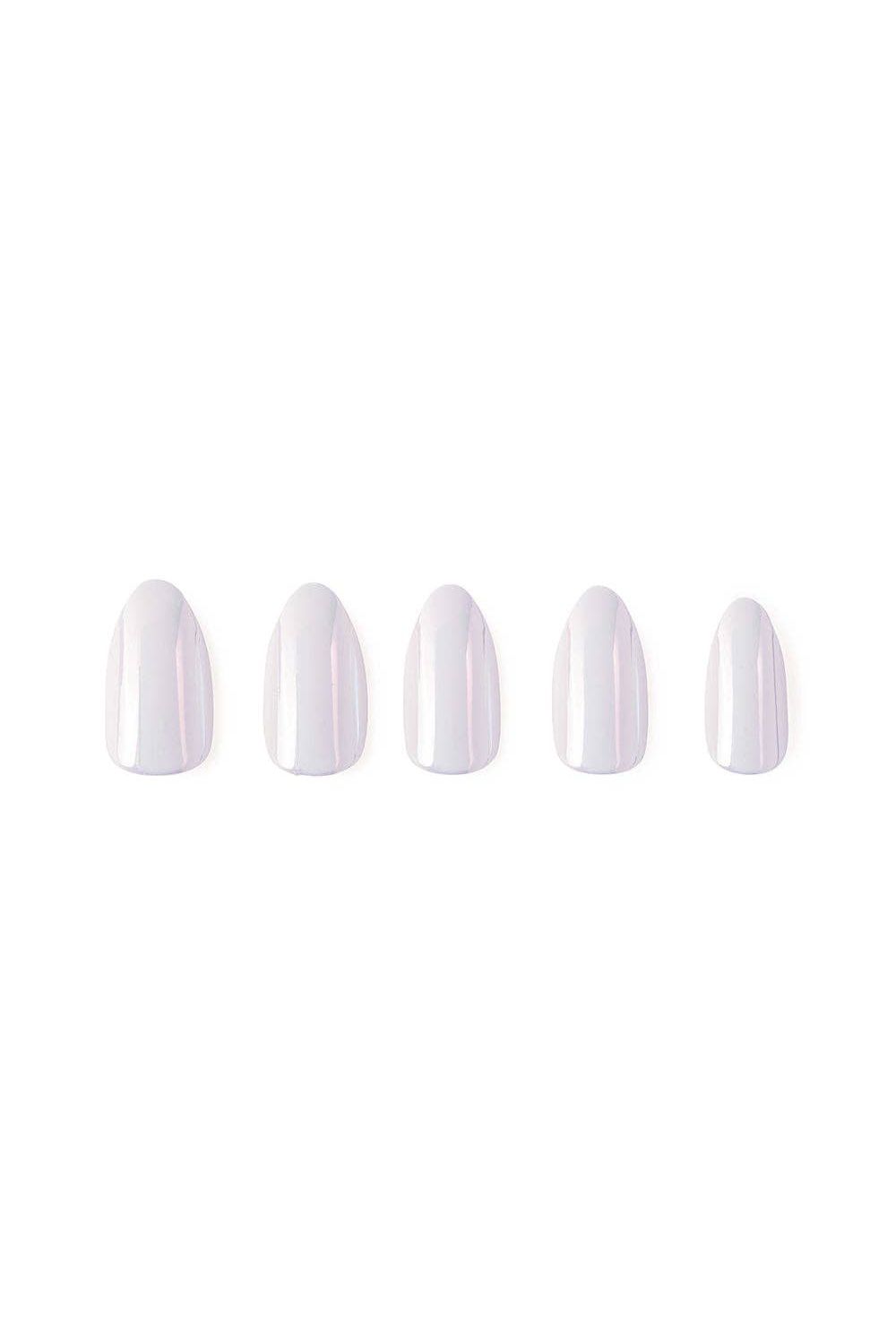 Press On Nails: White Chrome - Keepsake