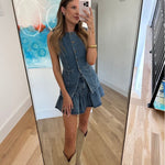 Ryder Ruffle Denim Mini Skirt - Keepsake
