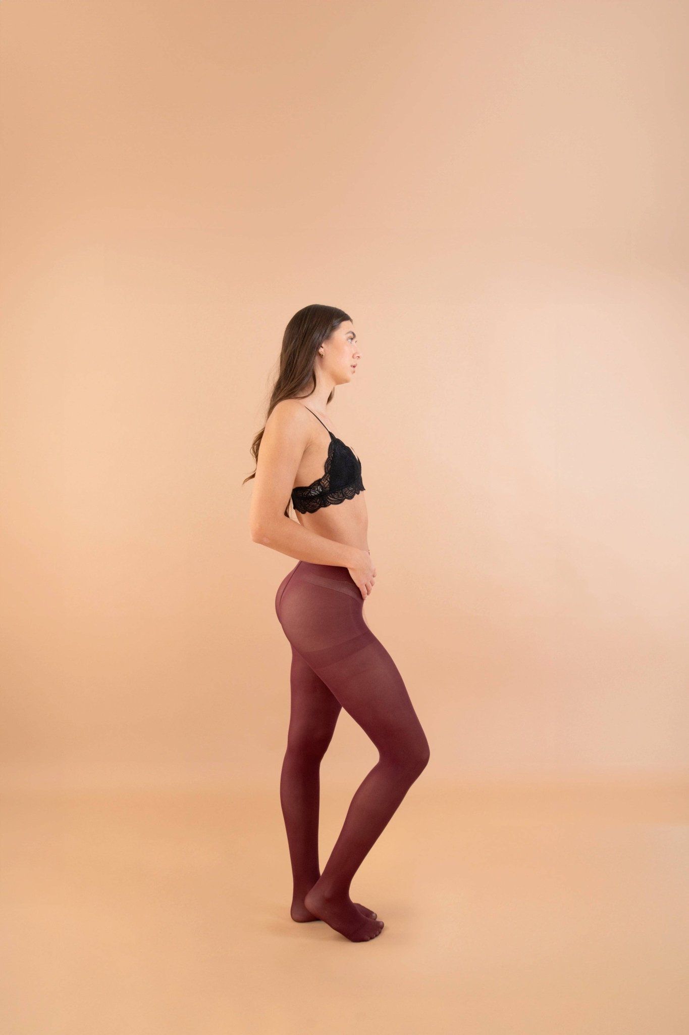 Tights - Burgundy - Keepsake