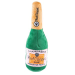 Woof Clicquot Rose' Champagne Bottle Squeaker Dog Toy: Small - Keepsake