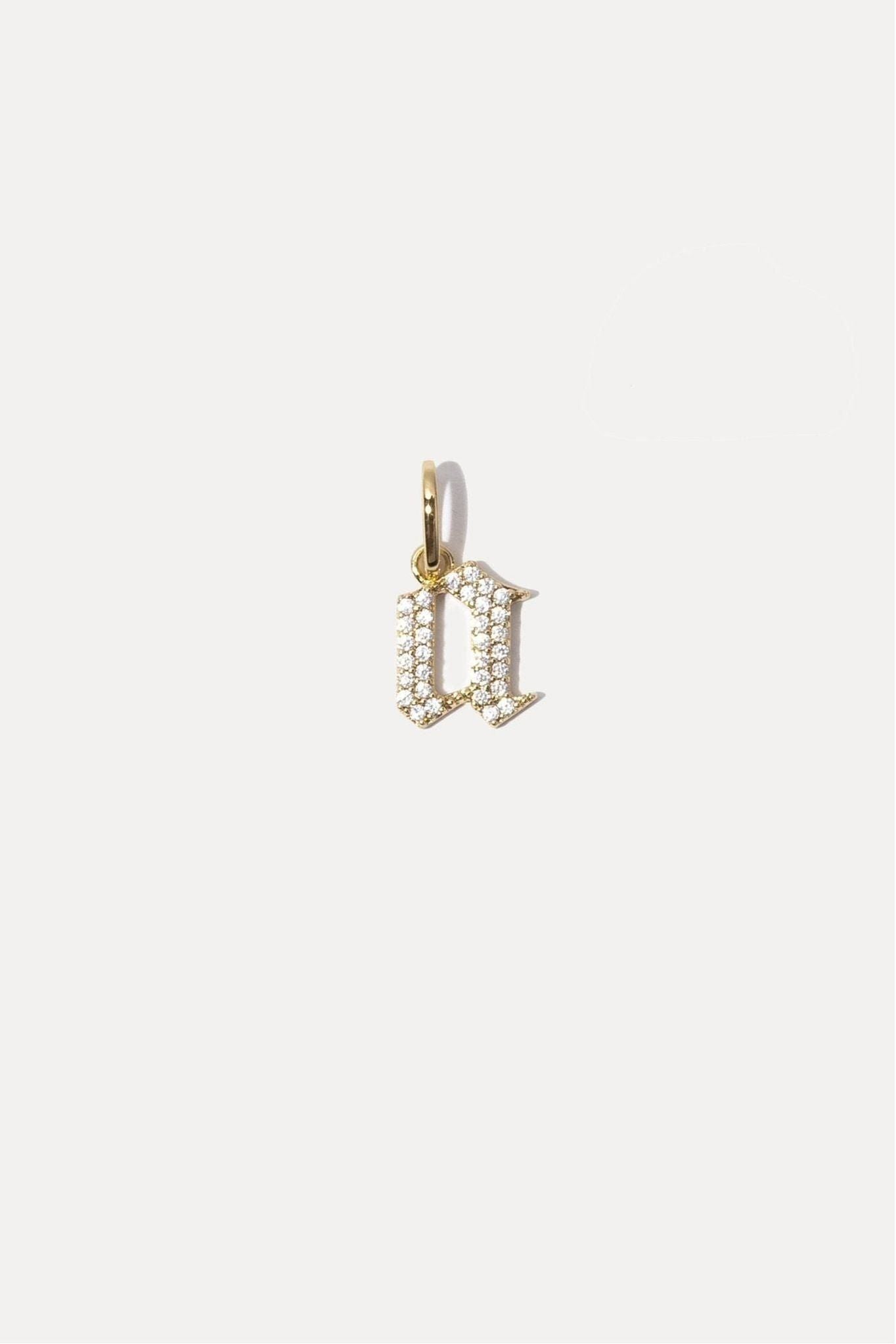 Gothic Letter Initial Necklace - Keepsake
