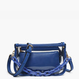 Jessica Stadium Clear Crossbody Bag –Blue