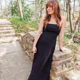 Sienna Strapless Maxi Dress - Black