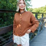 Piper Cardigan - Rust
