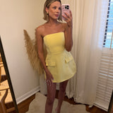 Strut In Style Romper- Butter