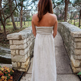 Sienna Strapless Maxi Dress - Khaki