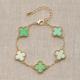 Colorful Charm Bracelet - White/Gold