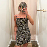 Wild Instinct Zebra Mini Dress