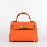 Jana Leather Satchel Bag- Royal Blue