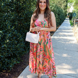 Sunset Ridge Pleated Midi Dress