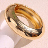 Round Acrylic Bangle - Gold