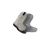 Hand-painted Western Cowboy Boot Claw Hair Clip | Eco: White