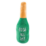 Woof Clicquot Rose' Champagne Bottle Squeaker Dog Toy: Small - Keepsake