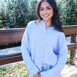 Lace Daydream Mini Shorts - Light Blue