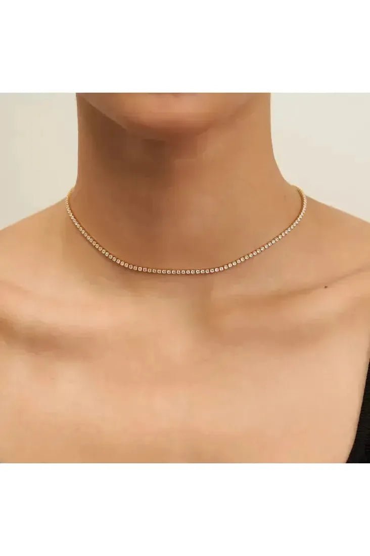 18K Gold Tennis Choker - Keepsake