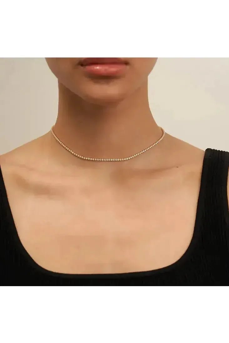 18K Gold Tennis Choker - Keepsake