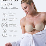 Nippies Flex Bra Adhesive Strapless Bra: B