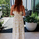Sienna Strapless Maxi Dress - Floral