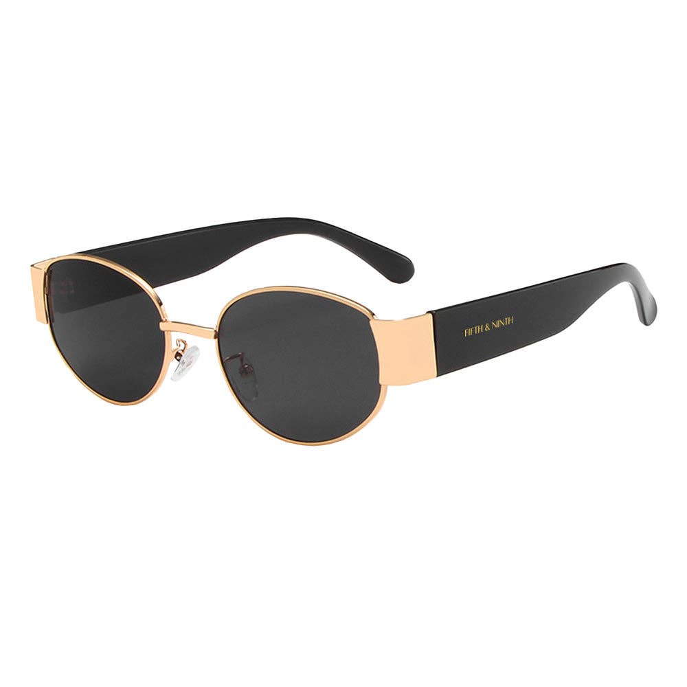 Elliott Polarized Sunglasses: Brown/Gold