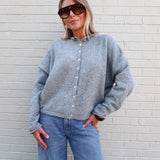 Piper Cardigan - Heather Grey