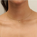 24K Gold Dainty Cross Pendant Necklace - Keepsake