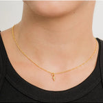 24K Gold Dainty Cross Pendant Necklace - Keepsake