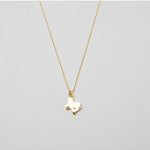 24K Gold Hammered Texas Pendant Necklace - Keepsake